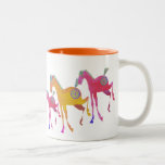Caneca bonito colorida dos pôneis