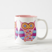 Caneca bonito da coruja