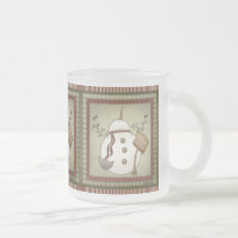 Caneca bonito do boneco de neve do Xmas