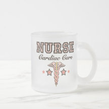 Caneca cardíaca do fosco do Caduceus da enfermeira