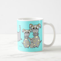 Caneca cinzenta dos cães