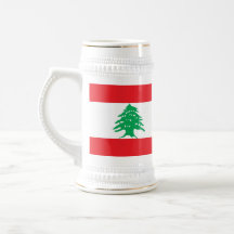 Caneca com a bandeira de Líbano
