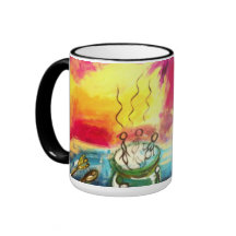 Caneca com pintura/detalhe "Entre Nós"