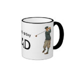 Caneca conhecida customizável do golfe do jogador 