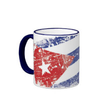 Caneca cubana da bandeira