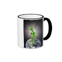 Caneca da alienígena do pensador