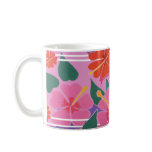 Caneca da arte: Rosa do hibiscus canegas