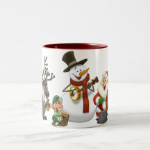 Caneca da banda de jarro do Natal