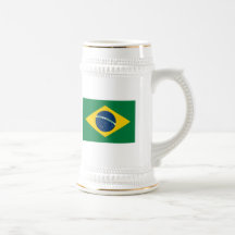 Caneca da bandeira de Brasil