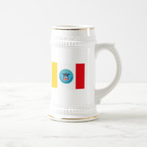 Caneca da bandeira de Columbo Ohio