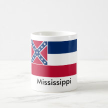 Caneca da bandeira do estado de Mississippi