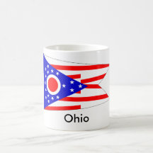 Caneca da bandeira do estado de Ohio