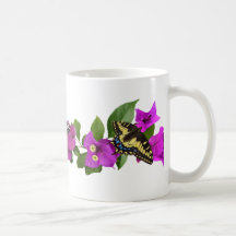 Caneca da borboleta do Bougainvillea