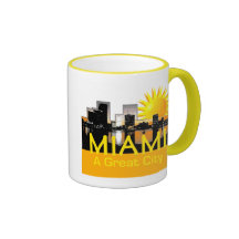 Caneca da cidade de MIAMI grande