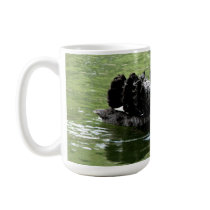 Caneca da cisne preta canegas
