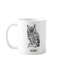 Caneca da coruja de Ya Rly