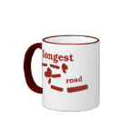 Caneca da estrada a mais longa - vermelho