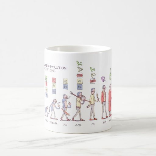 Caneca da evolução da carreira