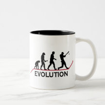 Caneca da evolução do basebol