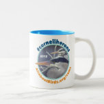 Caneca da foto dos pares da garça-real