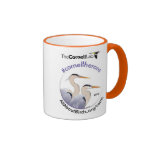 Caneca da ilustração da garça-real