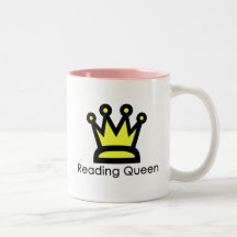 Caneca da rainha da leitura