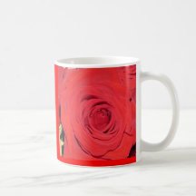Caneca da rosa vermelha