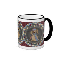 Caneca das ampolas de Natal do cão do feriado