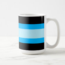 Caneca das listras azuis