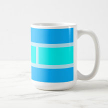 Caneca das listras azuis