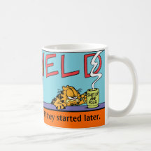 Caneca das manhãs de Garfield Logobox