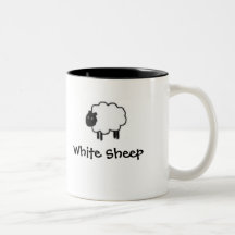 Caneca das ovelhas negras dos carneiros brancos