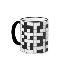 Caneca das palavras cruzadas