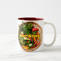 Caneca das pimentas de pimentão