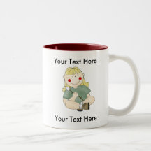 Caneca de acampamento da menina feita sob encomend