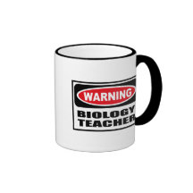 Caneca de advertência do PROFESSOR de BIOLOGIA