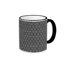 Caneca de café abstrata da campainha do design