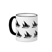 Caneca de café da campainha dos barcos de navigaçã