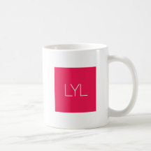 Caneca de café da mensagem de texto LYL