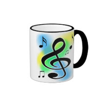 Caneca de café da música