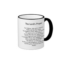 Caneca de café da Oração do senhor
