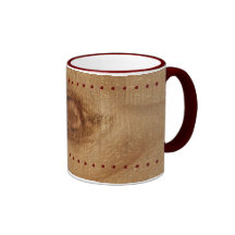 Caneca de café de madeira da campainha da grão