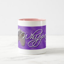 Caneca de café de Whippet (roxa)