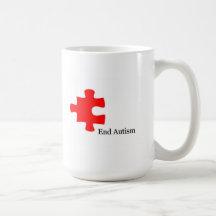 Caneca de café do autismo do fim