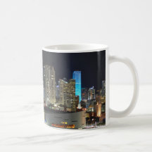 Caneca de café do centro da arquitectura da cidade