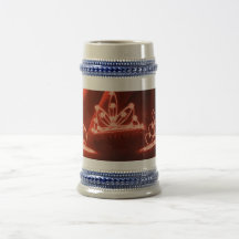 CANECA DE CAFÉ DOURADA DA TIARA ZAZZLE
