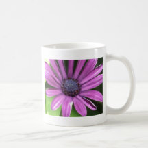 Caneca de café - flor roxa