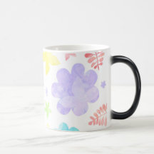 caneca de café floral lunática