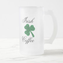 Caneca de café irlandês do fosco