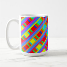 Caneca de café listrada do design